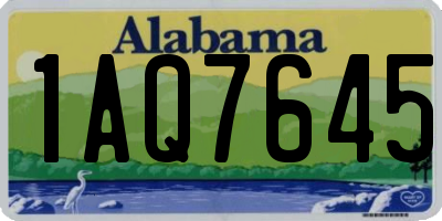 AL license plate 1AQ7645