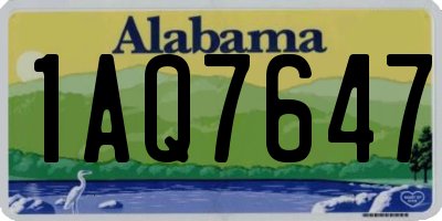 AL license plate 1AQ7647
