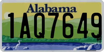 AL license plate 1AQ7649