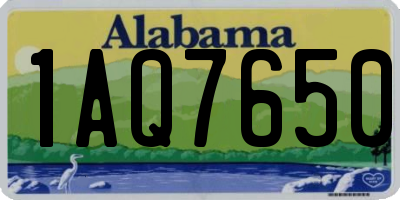 AL license plate 1AQ7650