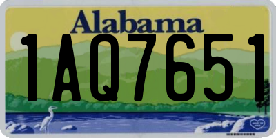 AL license plate 1AQ7651