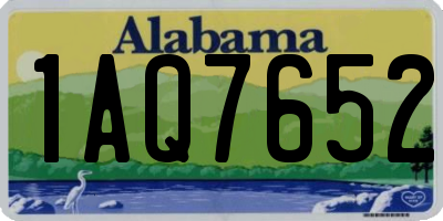 AL license plate 1AQ7652