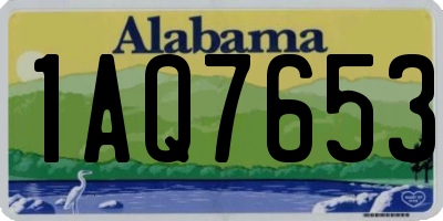 AL license plate 1AQ7653