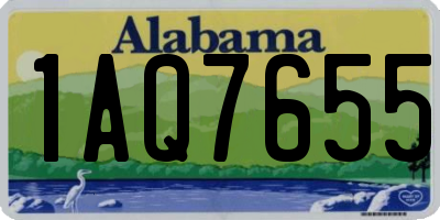 AL license plate 1AQ7655