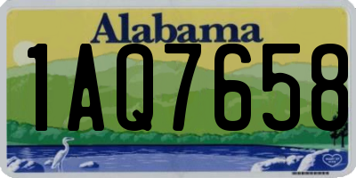 AL license plate 1AQ7658
