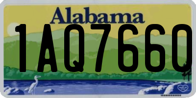 AL license plate 1AQ7660