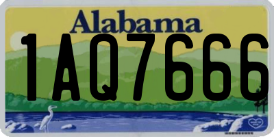 AL license plate 1AQ7666