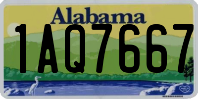 AL license plate 1AQ7667