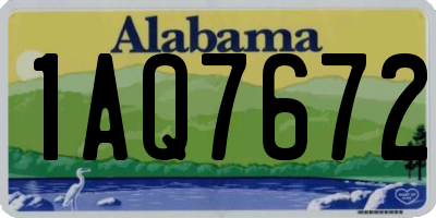AL license plate 1AQ7672