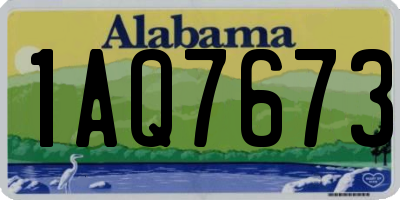 AL license plate 1AQ7673