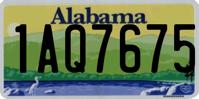 AL license plate 1AQ7675