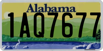 AL license plate 1AQ7677