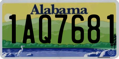 AL license plate 1AQ7681