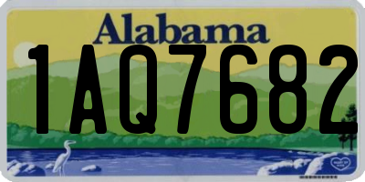 AL license plate 1AQ7682