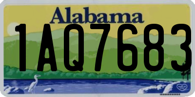 AL license plate 1AQ7683