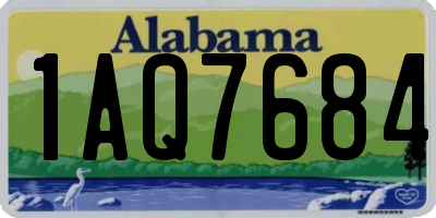 AL license plate 1AQ7684
