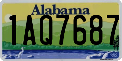 AL license plate 1AQ7687