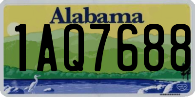 AL license plate 1AQ7688