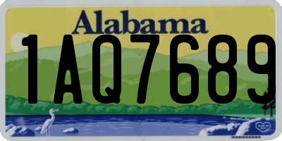 AL license plate 1AQ7689