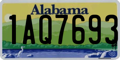 AL license plate 1AQ7693