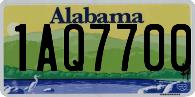 AL license plate 1AQ7700