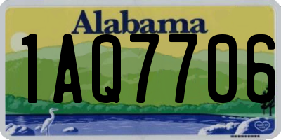 AL license plate 1AQ7706