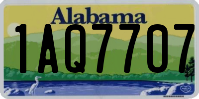 AL license plate 1AQ7707
