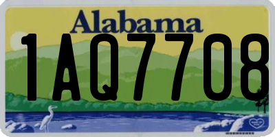 AL license plate 1AQ7708