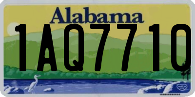 AL license plate 1AQ7710