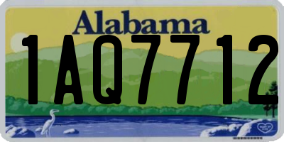 AL license plate 1AQ7712