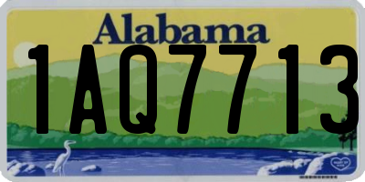 AL license plate 1AQ7713