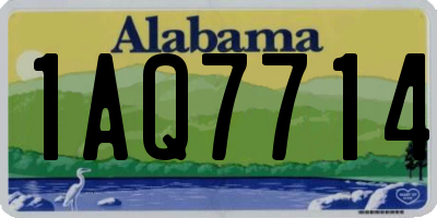 AL license plate 1AQ7714