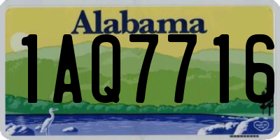 AL license plate 1AQ7716