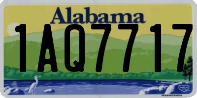 AL license plate 1AQ7717