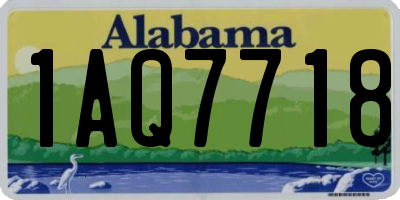 AL license plate 1AQ7718