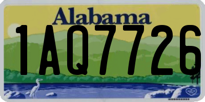 AL license plate 1AQ7726