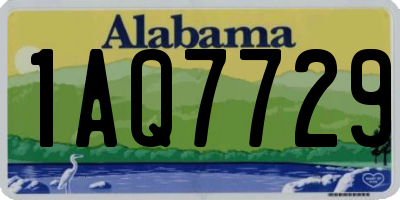 AL license plate 1AQ7729