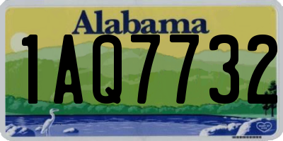 AL license plate 1AQ7732