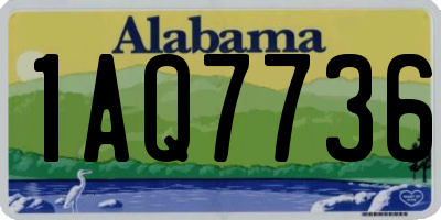 AL license plate 1AQ7736