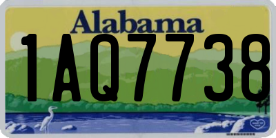 AL license plate 1AQ7738