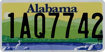 AL license plate 1AQ7742