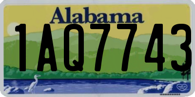 AL license plate 1AQ7743