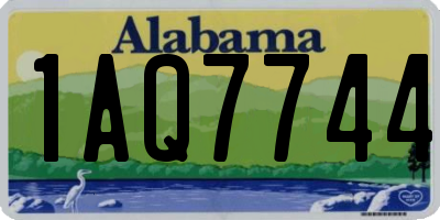 AL license plate 1AQ7744