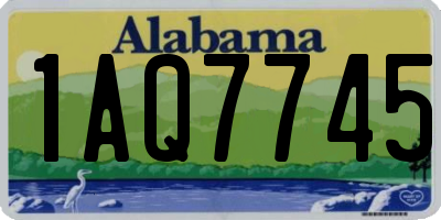 AL license plate 1AQ7745
