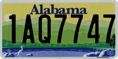 AL license plate 1AQ7747
