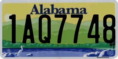 AL license plate 1AQ7748