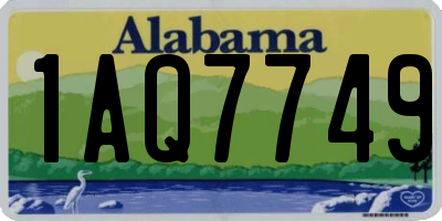 AL license plate 1AQ7749