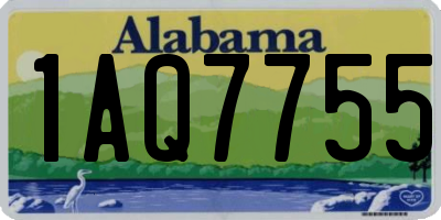 AL license plate 1AQ7755