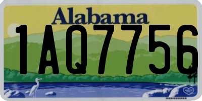 AL license plate 1AQ7756