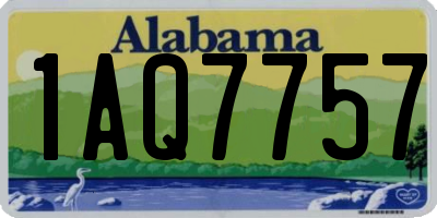 AL license plate 1AQ7757